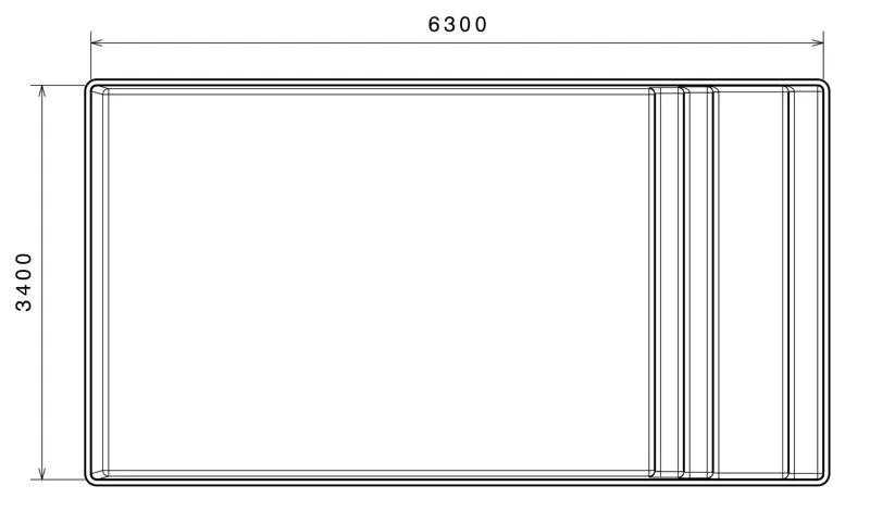 plan piscine coque PID thilia