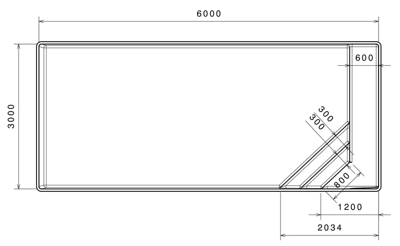 plan piscine coque PID zante