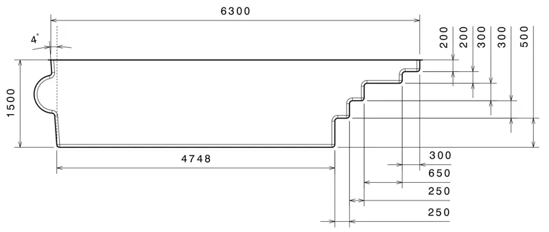 plan piscine coque PID thilia premium