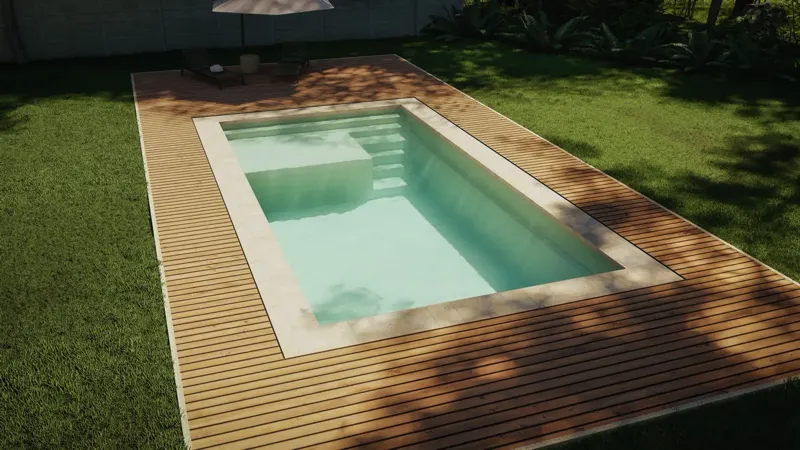 Piscine coque Ceramic de Luxe Lyra 77 - Lyra 87