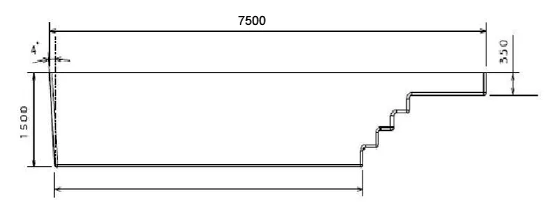 plan piscine coque PID syros